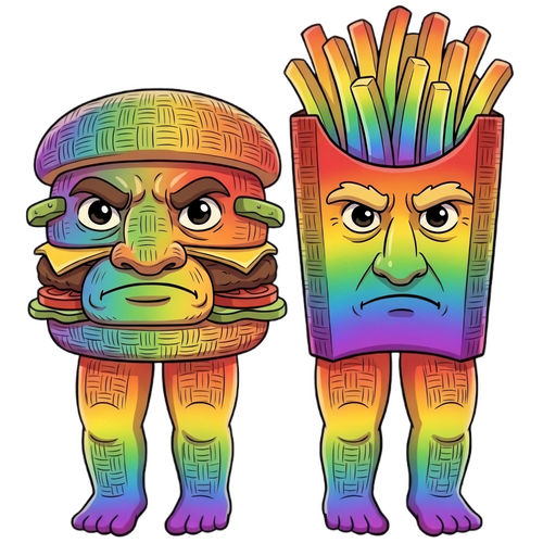Rainbow Burguru and Fryuro